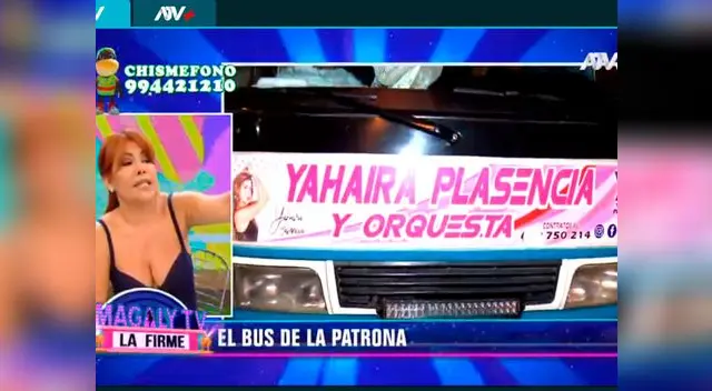 Llegó y no cantó. Se negó subir al escenario por cámaras de Magaly TV, la firme