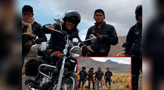 Motero realizó la caravana extrema Motero realizó la caravana extrema