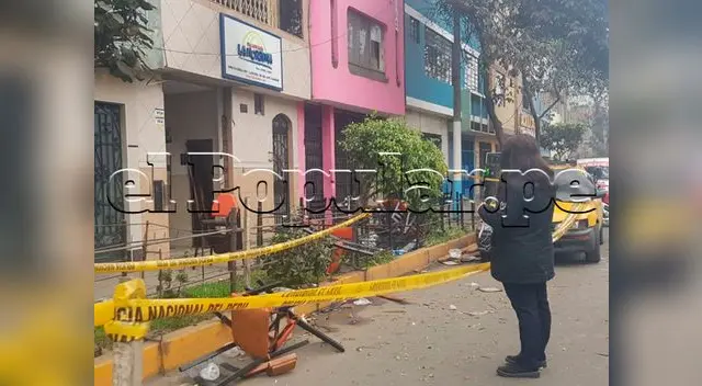 Destrozos al rededor de picantería en La Victoria