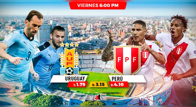 Una victoria de Perú ante Uruguay paga hasta 4.10 soles Una victoria de Perú ante Uruguay paga hasta 4.10 soles