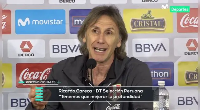 Técnico de la selección de Perú, Ricardo Gareca reconoció la poca profundidad de la delantera nacional