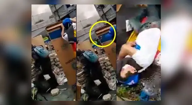 Secuencia del asesinato cometido por un francotirador contra un manifestante