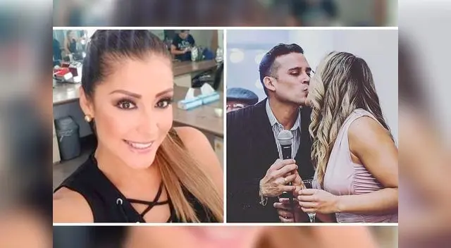 Karla Tarazona posó junto a un grupo de amigos con haciendo señas de “cachitos” sobre su cabeza