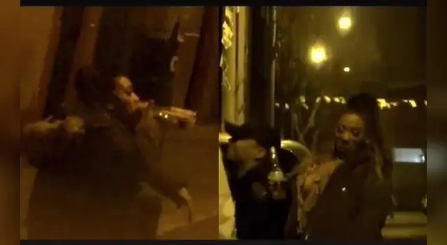 Paula Arias sigue la juerga en la calle