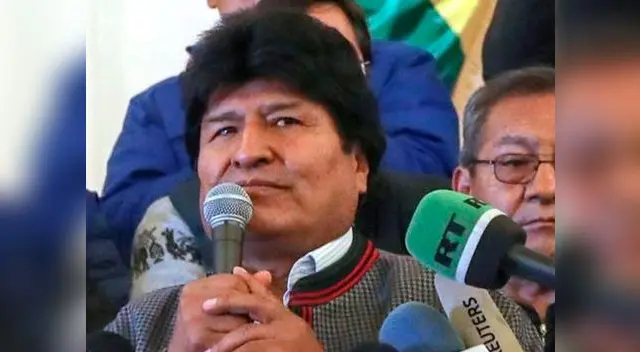 Morales brindó una rueda de prensa para anunciarse como ganador Morales brindó una rueda de prensa para anunciarse como ganador