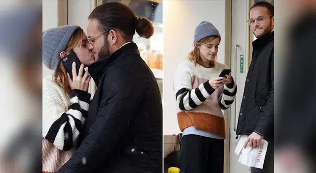 Emma Watson besándose con nuevo amor