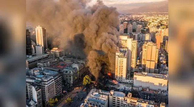 Incendio en Santiago de Chilé se prolongó por más de 2 horas