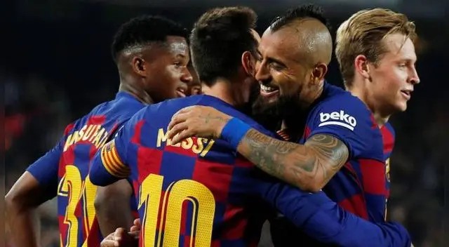 Arturo Vidal fue el autor del segundo gol del Barcelona ante Valladolid