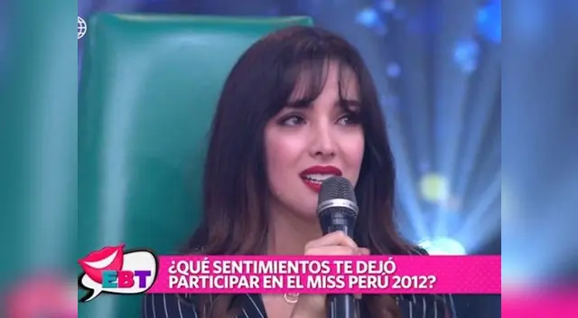 Rosángela dolida por no haber podido ganar el Miss Perú
