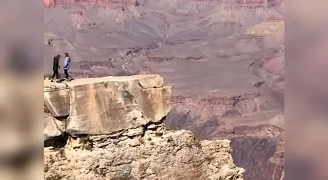 Turista se salvó de caer en profundidades del Gran Cañón