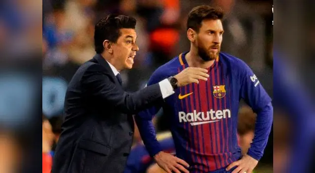 Lionel Messi ve con buen ojos que Marcelo Gallardo sea el DT del Barcelona