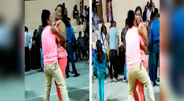 Esposos bailan bachata con una peculiar coreografía 