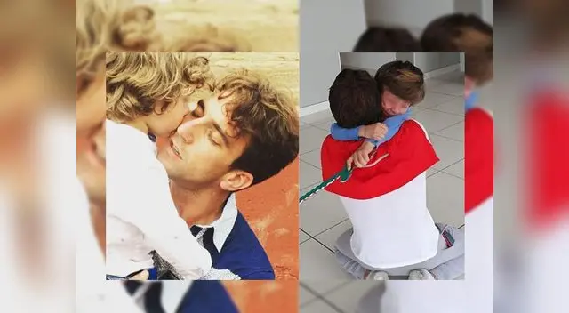 Antonio Pavón feliz por estar nuevamente al lado de su pequeño 