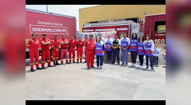 Reconocida empresa brinda apoyo a los bomberos