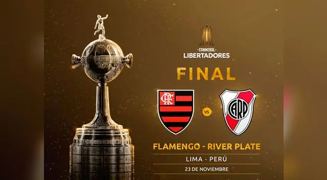 Copa Libertadores 2019: River Plate vs. Flamengo se verán las caras el 23 de noviembre en Lima Copa Libertadores 2019: River Plate vs. Flamengo se verán las caras el 23 de noviembre en Lima