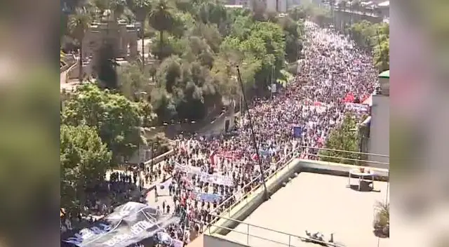 Paro y huelga nacional en Chile