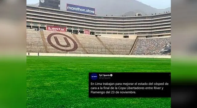 River Plate vs. Flamengo: TyC Sports critica al Estadio Monumental