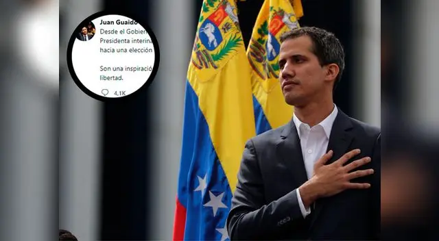 Juan Guaidó mostró su apoyo al nuevo gobierno de Jeanine Áñez en Bolivia Juan Guaidó mostró su apoyo al nuevo gobierno de Jeanine Áñez en Bolivia