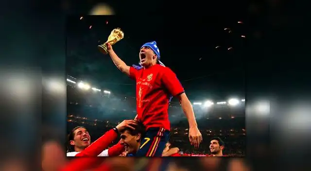 David Villa ganó la Copa del Mundo con su selección