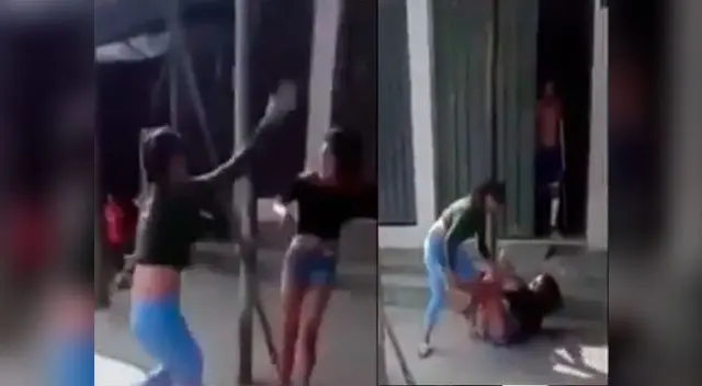 Peruana se peleó en las calles de Tarapoto con Venezolana por el amor de un hombre.