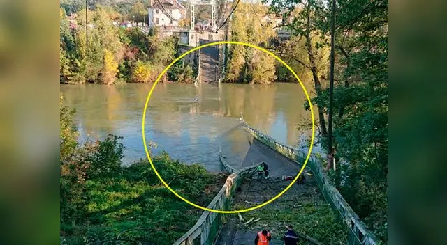 Francia: Camión de 19 toneladas derrumba puente y deja 2 muertos con varios desaparecidos Francia: Camión de 19 toneladas derrumba puente y deja 2 muertos con varios desaparecidos