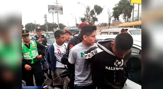 Delincuentes fueron capturados con arma de fuego en su poder