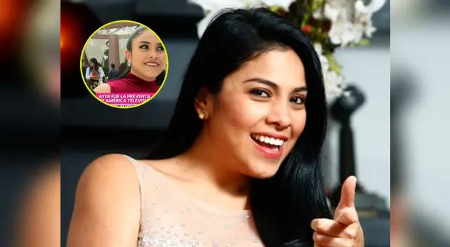 Maricarmen Marín nerviosa en preventa de América TV al escuchar comentario sobre su novio Maricarmen Marín nerviosa en preventa de América TV al escuchar comentario sobre su novio