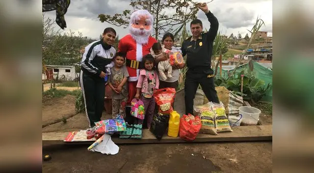 Miembros de la PNP Chachapoyas realizan este tipo de actos solidarios una vez al mes