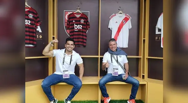 Ambos acudieron a la final de la Copa Libertadores al Estadio Monumental