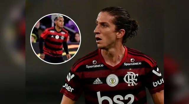 Filipe Luis reemplazó a Miguel Trauco en Flamengo