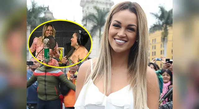 Ambas grabaron un videoclip para el programa de América Televisión Ambas grabaron un videoclip para el programa de América Televisión