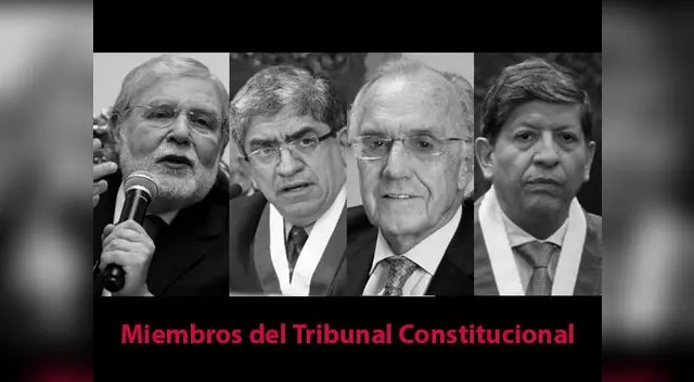 De izq. a der. Ernesto Blume, José Luis Sardón, Augusto Ferrero y Carlos Ramos votaron a favor de liberación de Keiko Fujimori