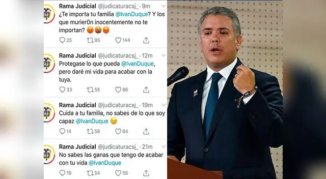 Hackearon cuenta del Consejo Superior de la Judicatura y amenazan de muerte a Iván Duque