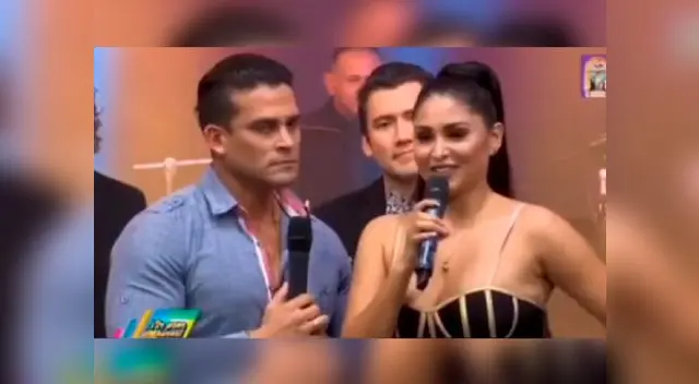 Christian Domínguez se engríe con Pamela Franco Christian Domínguez se engríe con Pamela Franco