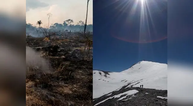 Hollín que deja incendios forestales derrite glaciares andinos