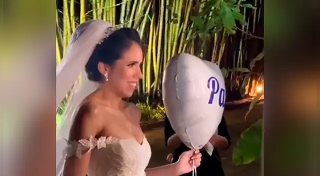 Novia conmovió a todos