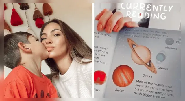 Natalie Vértiz le enseña inglés a su pequeño Liam Natalie Vértiz le enseña inglés a su pequeño Liam