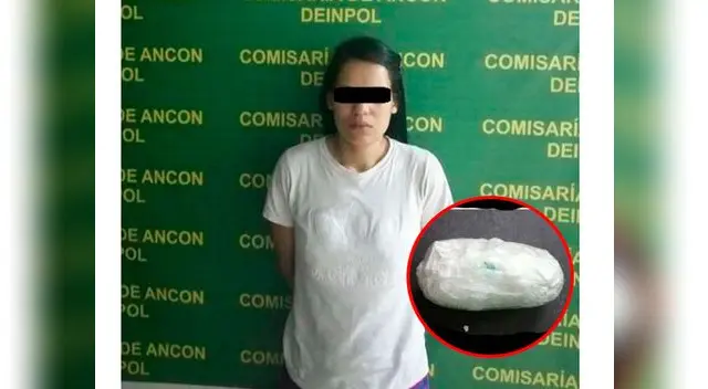 Venezolana llevaba drogas en un paquete envuelto en toallas higiénicas