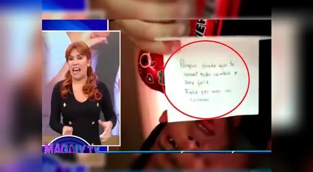 Magaly Medina molesta con Christian Domínguez y Pamela Franco Magaly Medina molesta con Christian Domínguez y Pamela Franco