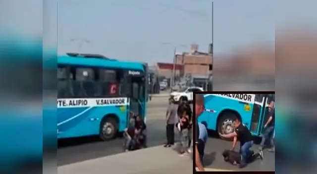 Los delincuentes fueron reducidos y golpeados