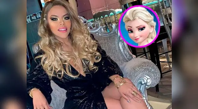 Jossety Hurtado se transformó en Elsa Jossety Hurtado se transformó en Elsa