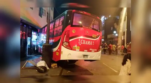 El conductor de la unidad de transporte Chama habría provocado el accidente