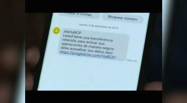 Estafadores usan nombre del BCP para robo cibernetico 
