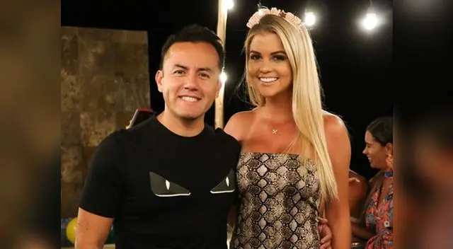 Brunella Horna firme con Richard Acuña Brunella Horna firme con Richard Acuña