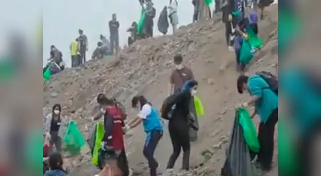 Venezolanos limpiaron río Rímac de Lima