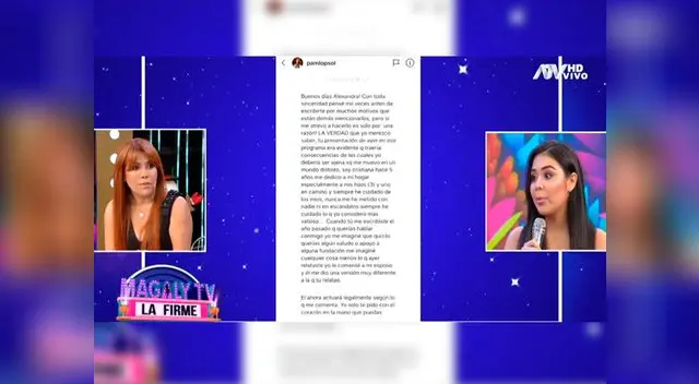Alexandra Méndez revela la conversación que mantuvo con esposa de Christian Cueva