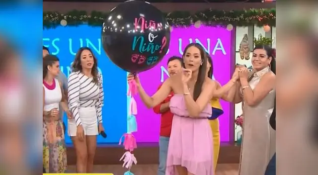 Karen Schwarz revela en vivo el sexo de su segundo bebé