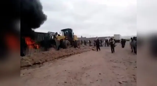 Violento desalojo en Tacna Violento desalojo en Tacna