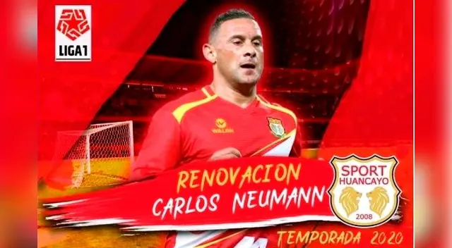 El goleador Carlos Neumann renovó con Sport Huancayo todo el 2020