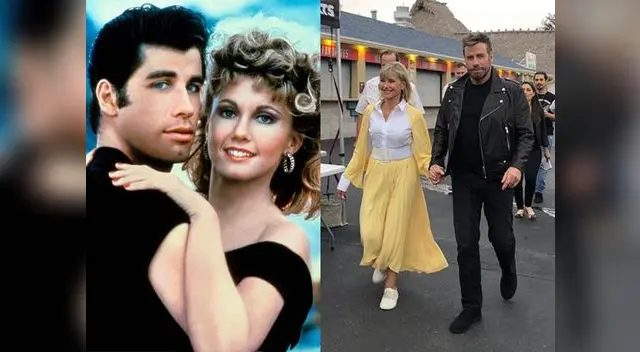 John Travolta y Newton-John revivieron a personajes de ‘Grease’.